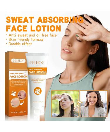 Sweat Absorbing Face Lotion Antiperspirant and Oil Control Lotion Face Discourage Sweat Stop Face Sweating Sweat Absorbing Face Lotion Face Saver Sweat Gel Excessive Sweating Treatment Stop Sweating - Buy Online on GoSupps.com