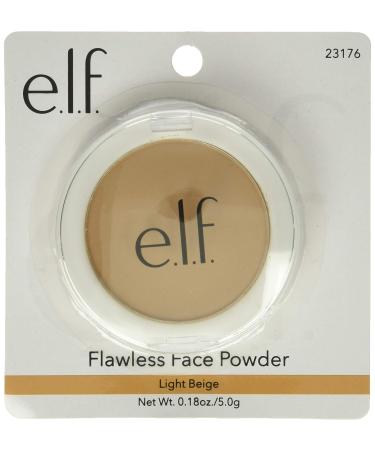 e.l.f. Flawless Face Powder Light Beige - 0.18 oz - Long Lasting Matte Finish - Buy Online on GoSupps.com