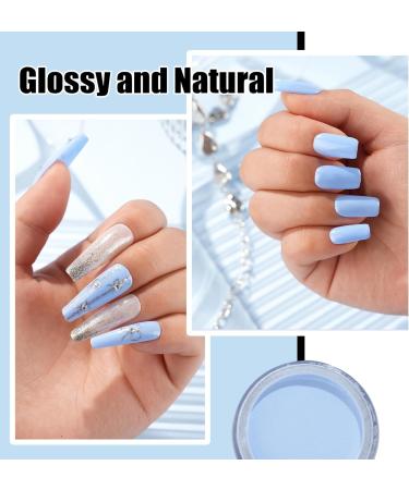 Poudre Ongles 28g Bleu clair Dipping Powder Manucure pour Ongles Fran ais Kits Manucure Salon DIY Sans Odeur & Durable Lampe Ongles Non Requise - Buy Online on GoSupps.com