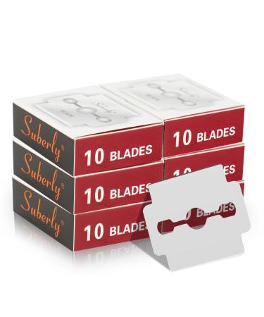 60 Pcs Callus Shaver Blades Set - Corn Plane Replacement Blades Hard Dry Skin Remover for Foot Care & Pedicure Tools 1 Count (Pack of 60) 60.0