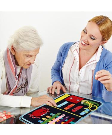 Nestel Sensory Blanket for Dementia & Seniors | Ideal Gift for Alzheimer's Asperger's & Autism Support - Buy Online on GoSupps.com