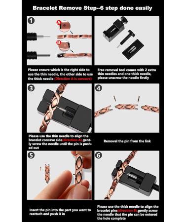 Buy Jeracol Men's Titanium Steel Magnetic Bracelet - 3500 Gauss Healing Bracelet with Adjustable Fit & Gift Box - Buy Online on GoSupps.com