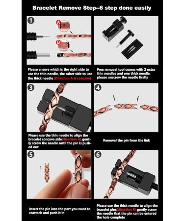 Jeracol Titanstahl Magnetic Hard Band for Women | Adjustable 3500 Gauss Magnetic Bracelet with Distance Tools | Silver Jewelry - Buy Online on GoSupps.com
