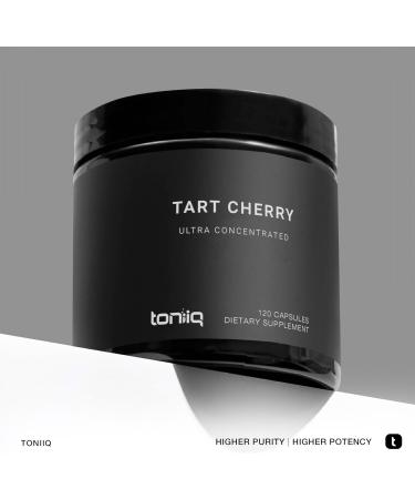 Toniiq Ultra High Strength Tart Cherry Capsules - 52 000mg 52x Concentrated Extract - Powerful Antioxidant Supplement - 120 Bioavailable Capsules - Buy Online on GoSupps.com