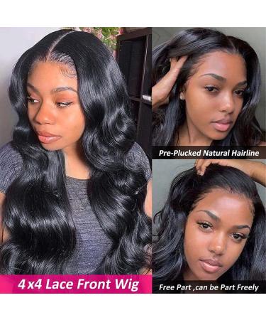 18 Body Wave Lace Front Wig - 4x4 Closure Human Hair for Black Women | 150% Density Pre-Plucked Brazilian Virgin Hair - Buy Online on GoSupps.com