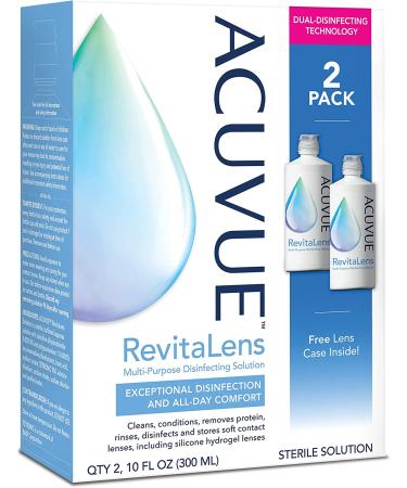 ACUVUE RevitaLens Multi-Purpose Disinfecting Solution Twin Pack - 2 x 10 oz - Buy Online on GoSupps.com