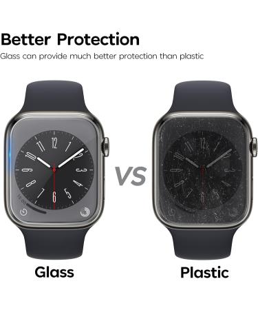 Mowei 3-Pack Apple Watch Series 8/7 Screen Protector 45mm - Premium 9H Tempered Glass, Full Coverage, Bubble-Free, Waterproof - Infinite HD Shield for Apple Watch 7/8 45mm - Buy Online on GoSupps.com