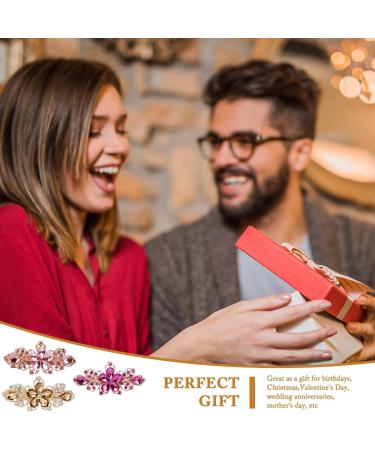 3 Pieces Vintage Crystal Barrette Clip Women's Hair Barrette with Rhinestones and Crystals Crystal Wedding Hair Barrette with Rhinestones Hair Accessories for Women and Girls - Buy Online on GoSupps.com