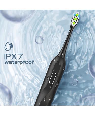 2 Pack Quiet Electric Toothbrushes - Rechargeable Sonic Power, 8 Bristles, 4 Modes, 48000 VPM Motor, Waterproof, Smart Timer, Wireless Charging - 100 Days of Use - Buy Online on GoSupps.com