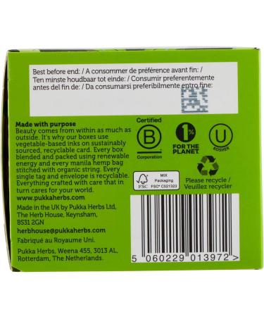  Pukka Pukka Organic Matcha Supreme Green Tea Organic and Ayurvedic Green Tea Fair Trade Sourced 1 x 20 Tea Bags - Buy Online on GoSupps.com