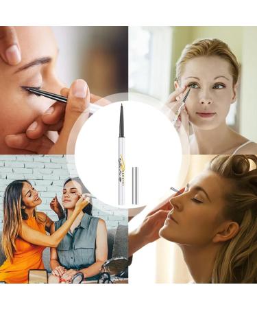Eyeliner Pencil - Long Lasting Eyeliner | Breakup Proof Liquid Waterproof Eyeliner Quick Drying Gel Eyeliner Smudge Resistant Long Lasting Wear Ultra Fine Brush Soft Pen Maidong Golden Brown - Buy Online on GoSupps.com