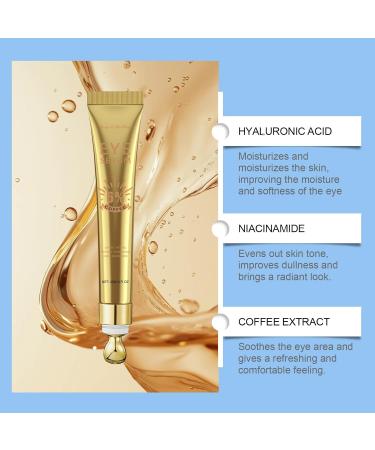Hengxuan Eye serum with retinol and coffee extract for dark circles and bags antiaging eye cream for bags and wrinkles moisturizing and quickly absorbing for men and women 1 - Buy Online on GoSupps.com