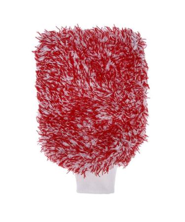 Dishwashing Gloves Cleaning Sponge Cleaning Gloves Cleaning Cloth Washing Bowls Gloves Tools (Color : Rojo) Red