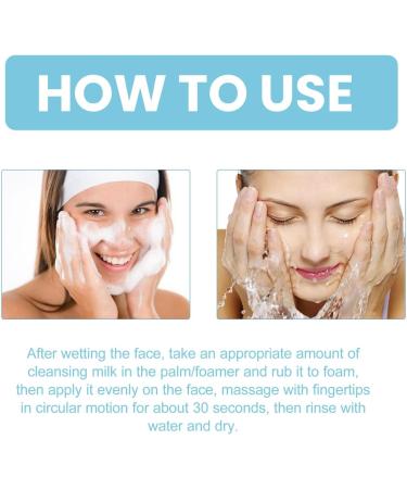 Squalane Face Cleaner Cream Cleanser with Squalane Squalane Cleanser Moisturising Face Wash for Gently Cleaning Pores Hydrating Face Wash Foaming Cleanser Face Squalane Oil Remover for All Skin Types - Buy Online on GoSupps.com