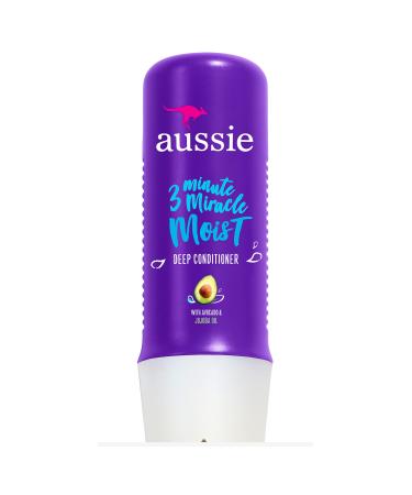 Aussie Paraben-Free Miracle Moist 3 Minute Miracle w/ Avocado for Dry Hair Repair, 8.0 fl oz Conditioning Treatment 8 FL OZ