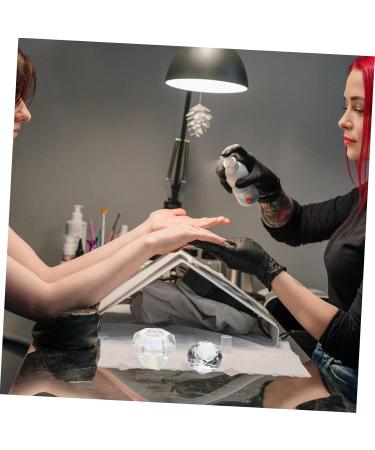 Ipetboom 1pc Nail Art Crystal Cup Monomer for Acrylic Nails Clear Matte Nail Polish Gel Nail Polish Glass Container with Lid Clear Tumbler Nail Crystal Bowl White Crystal Plate Cup Liquid - Buy Online on GoSupps.com