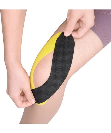 6 Rolls Kinesiology Tape  Breathable Cotton Sports Tape  Athletic Elastic Kneepad Muscle Pain Relief Knee Tape For Gym Running Football  Uncut Per Roll 16.4ft/5m-Skin  Pink  Blue  Black  Orange Yellow - Buy Online on GoSupps.com