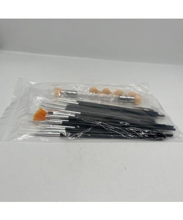 Anyases 23-Piece Nail Art Design Set - 18 Nail Brushes Double Head Sponge Stick & 4 Replacements - Perfect for Professional Nail Designs - Buy Online on GoSupps.com