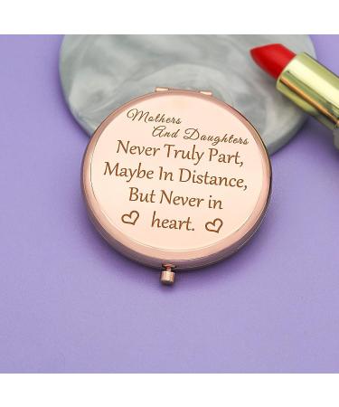 Personalized Mom Makeup Mirror Gift | Mother's Day & Birthday Present from Daughter - Jielahua Compact Pocket Mirror - Buy Online on GoSupps.com