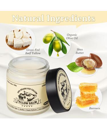 LIONMANE Beef Tallow Balsem 120 g Lionmen runer to skin biological beef and honeyballsm organic with grossregulated grafted numerous body creams moisture inputs for face and - Buy Online on GoSupps.com