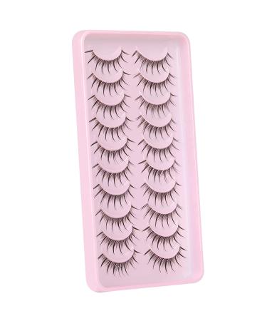 Geeneiya 02A 3D Mink Eyelashes Pack - 10 Pairs Natural Look Fluffy Individual Cluster Extension Lashes - Buy Online on GoSupps.com