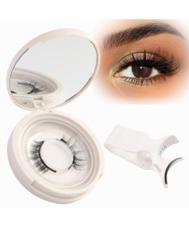 SHEBEEDO Magnetic Lashes With Applicator Magnetic Natural Lashes False Eyelashes Without Eyeliner Self Adhesive Strip Lashes For Woman Reusable Eyelashes Wispy Easy To Install And Disassemble (U06)
