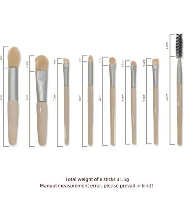 Fashionable Minimalist Makeup Brush Set with Leather Storage Bag - Lightweight & Portable Green Makeup Brush Organizer - Buy Online on GoSupps.com