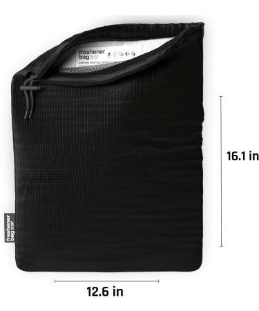Smellwell Freshener BAG - Unique Solid Black Shoe Deodorizer with Bamboo Activated Carbon - Moisture Absorber for Lasting Freshness - Buy Online on GoSupps.com