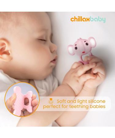 CHILLAX Teether Toys - Soothing Baby Teething Relief | Easy-to-Grip Non-BPA Silicone Teethers for Babies | Dishwasher-Safe | Ideal Shower Gift for Infants 3+ Months - Buy Online on GoSupps.com