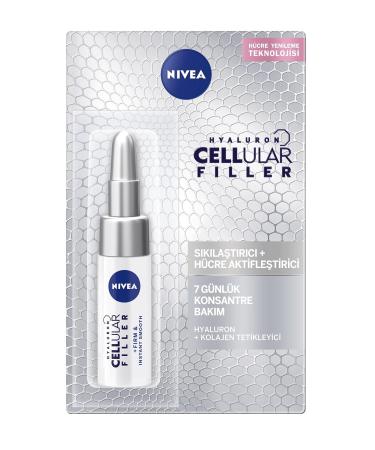 Nivea Hyaluron Cellular Filler + tightening 7 days intensive cure in 3 pack (3 x 5 ml) nourishing anti -aging cure intensive anti -fold cream with hyaluron