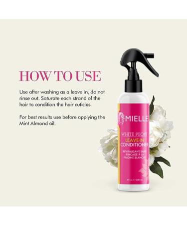  Mielle Honey White Peony Leave-In Conditioner 240ml 8oz - Buy Online on GoSupps.com