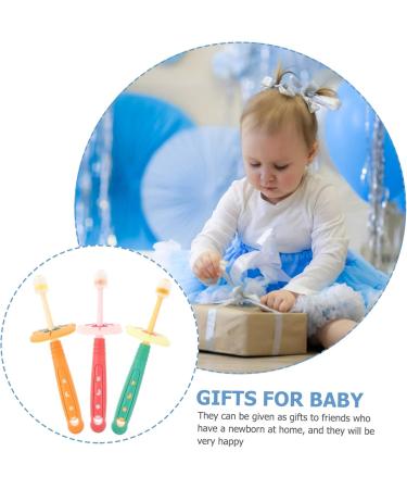 Sewoart Manual Toothbrush Set - 3 Soft Silicone Baby Brushes for Oral Care | Toddler Tooth Cleaning | Safe & Gentle Teeth Hygiene - Buy Online on GoSupps.com