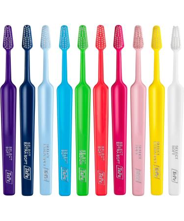 Shop Tep Select Medium Toothbrush - Strong Bristles & Tapered Head for Deep Cleaning - 5 Pack in Assorted Colors - Buy Online on GoSupps.com