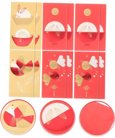 ABOOFAN 36 Pcs 2023 Year of The Rabbit Red Packets 2023 Zodiac Red Packet Money Packet Chinese Hongbao 2023 Chinese Red Money Envelope 2023 Spring Festival Red Bag Asia Paper Chinese Style - Buy Online on GoSupps.com