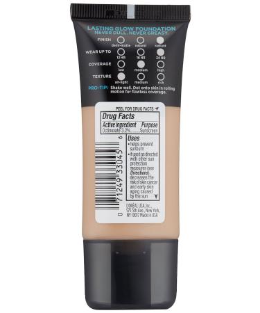 L'Or al Paris Infallible Pro-Glow Foundation - Natural Buff 1 fl. oz | International Shipping - Buy Online on GoSupps.com