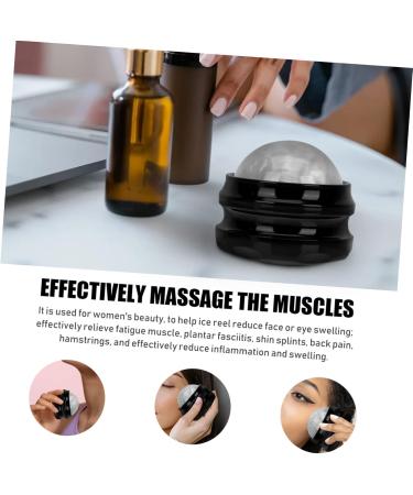 Ultechnovo Facial Massage Tools - 2-Piece Earth Tones Ball Set for Essential Oil Fitness | Office Relaxation Device | Black Base Fascia Rollers - Buy Online on GoSupps.com