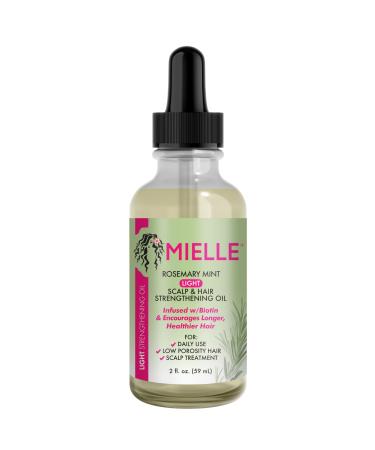 Mielle Organics Rosemary Mint Light Scalp & Hair Strengthening Oil 2 Ounce