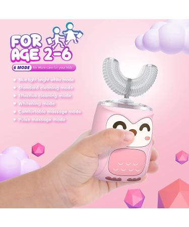 Kids Electric U-Shaped Toothbrush | 6 Modes | Full Mouth Baby Toothbrush IPX7 Waterproof - Buy Online on GoSupps.com