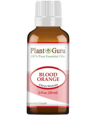 Blood Orange Essential Oil 30 ml. / 1 oz. 100% Pure Undiluted Therapeutic Grade Citrus Sinensis Cold Pressed from Fresh Peels for Aromatherapy Diffuser Relaxation and Calming Natural Cleaner. 1 Fl Oz (Pack of 1)