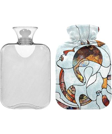 Buy Naanle 2L Hot Water Bottle with Rainbow Cover | Pain Relief & Heat Therapy for Back Hands & Feet - Buy Online on GoSupps.com