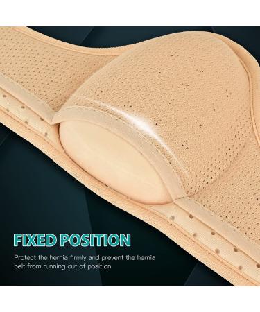 Tenbon Hernia Belt for Men and Women - Adjustable, Flexible, Pain Relief - XL Beige - Buy Online on GoSupps.com