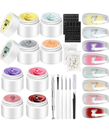  Huxibai Gel Patta | Gel For | 8 Color Palette with Nail Art for Girls - Buy Online on GoSupps.com