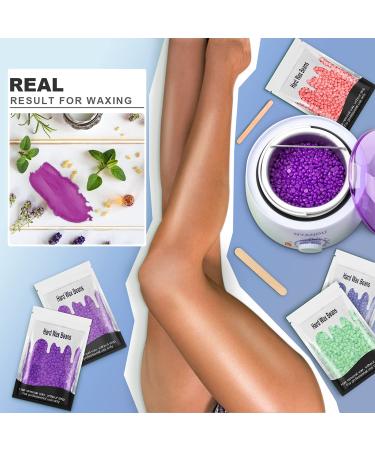 NYANDU Waxing Kit for Women Men - 17.6 oz Wax Beads (5 Packs) - Professional Hard Wax Kit for Coarse Hair Removal - Ideal for Facial, Eyebrow, Legs, Armpit, Bikini, Brazilian - Home Wax Machine - Buy Online on GoSupps.com