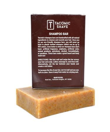 Taconic Shave All Natural Bay Rum Shampoo Bar - Handcrafted USA Hair Care - 5 oz Clean Soft Conditioned Hair - Buy Online on GoSupps.com