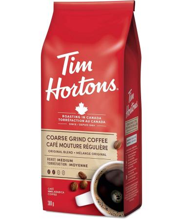 Tim Hortons Original Blend Coarse Grind Medium Roast Arabica Coffee 300g Bag - Buy Online on GoSupps.com