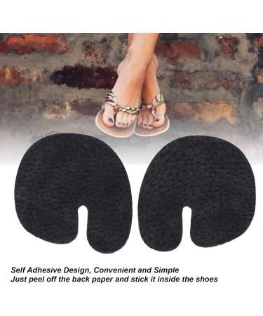 Premium Leather Flip Flops with Self-Adhesive Forefoot Pad - Prevent Skin Abrasion & Enhance Comfort (Black) | International Shipping Available - Buy Online on GoSupps.com