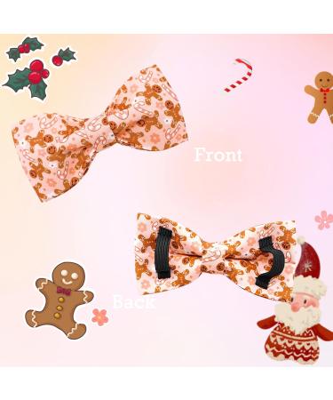 Lionheart Glory Christmas Dog Collar - Adjustable Soft Pink Fly Collars for Small Dogs | XS Gingerbread Man Design - Buy Online on GoSupps.com