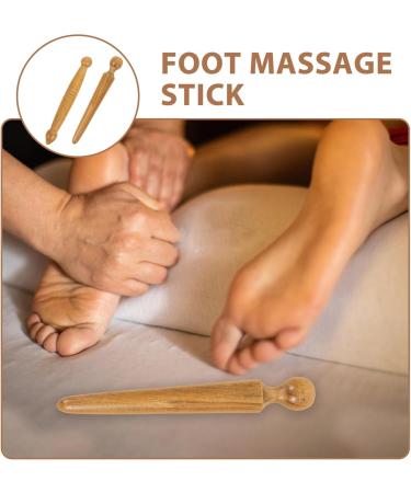 Healeved Hand Tool Set - 2 Wooden Reflex Zone Massage Sticks for Feet Hands and Body - Thai Massage Tools for Trigger Points Relaxation - Buy Online on GoSupps.com