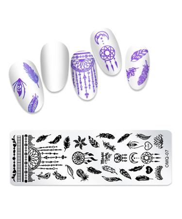 DIY Christmas Nail Art Template - Stainless Steel Snowflake Nail Stamp Plate for Women - Buy Online on GoSupps.com