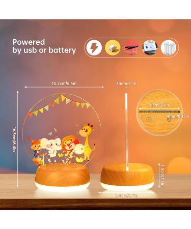 Thlevel Personalized Night Light - 3 Light Modes Bedside Lamp for Kids | Unique Gift for Children's Room & Bedroom - Buy Online on GoSupps.com